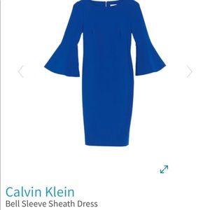 Calvin Klein bell sleeve dress